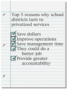 Reasons school districts privatize