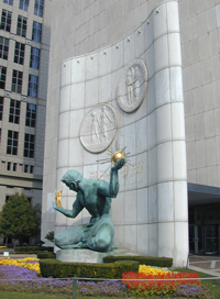 Detroit statue