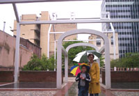 Frame of Franklin house 