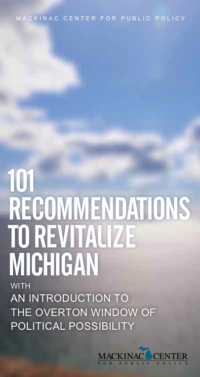 Images from 
101 Recommendations to Revitalize Michigan