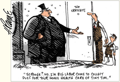 Henry Payne cartoon - Scrooge - click to enlarge Henry Payne cartoon - click to enlarge