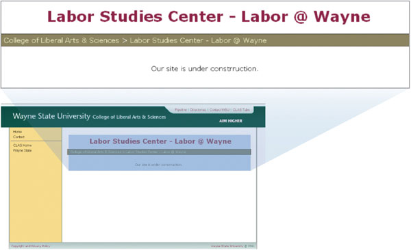 Images from 
Wayne State Removes Questionable Website After Mackinac Center FOIA Requests