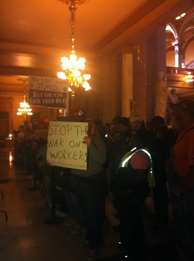 Indiana Senate Committee Passes Right-to-Work Bill; Unions Protest ...