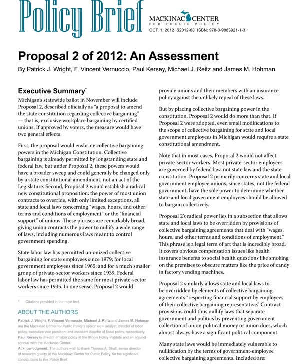 Images from 
Proposal 2 of 2012: An Assessment