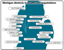 MI districts in healthcare negotiations