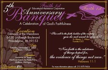 Faith First dinner ticket