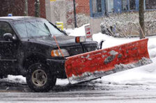 plowing snow