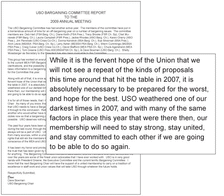 USO BARGAINING COMMITTEE REPORT