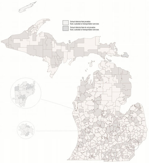 Map of Survey Findings by School District - click to enlarge