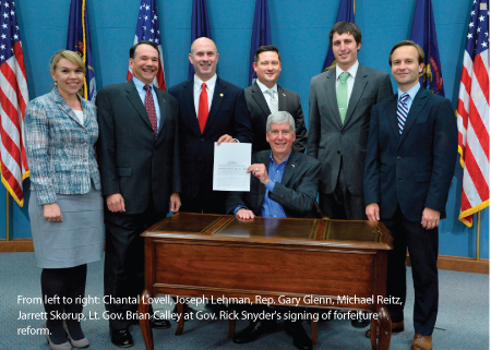 Gov. Rick Snyder's signing of forfeiture reform