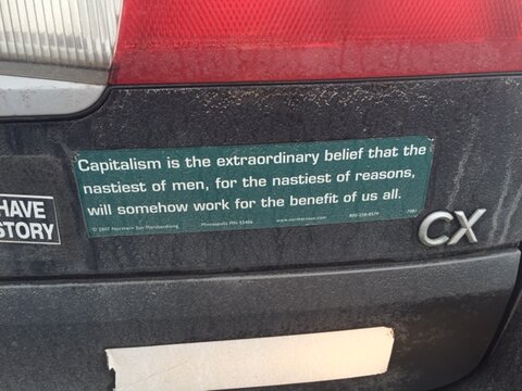 capitalism bumper sticker